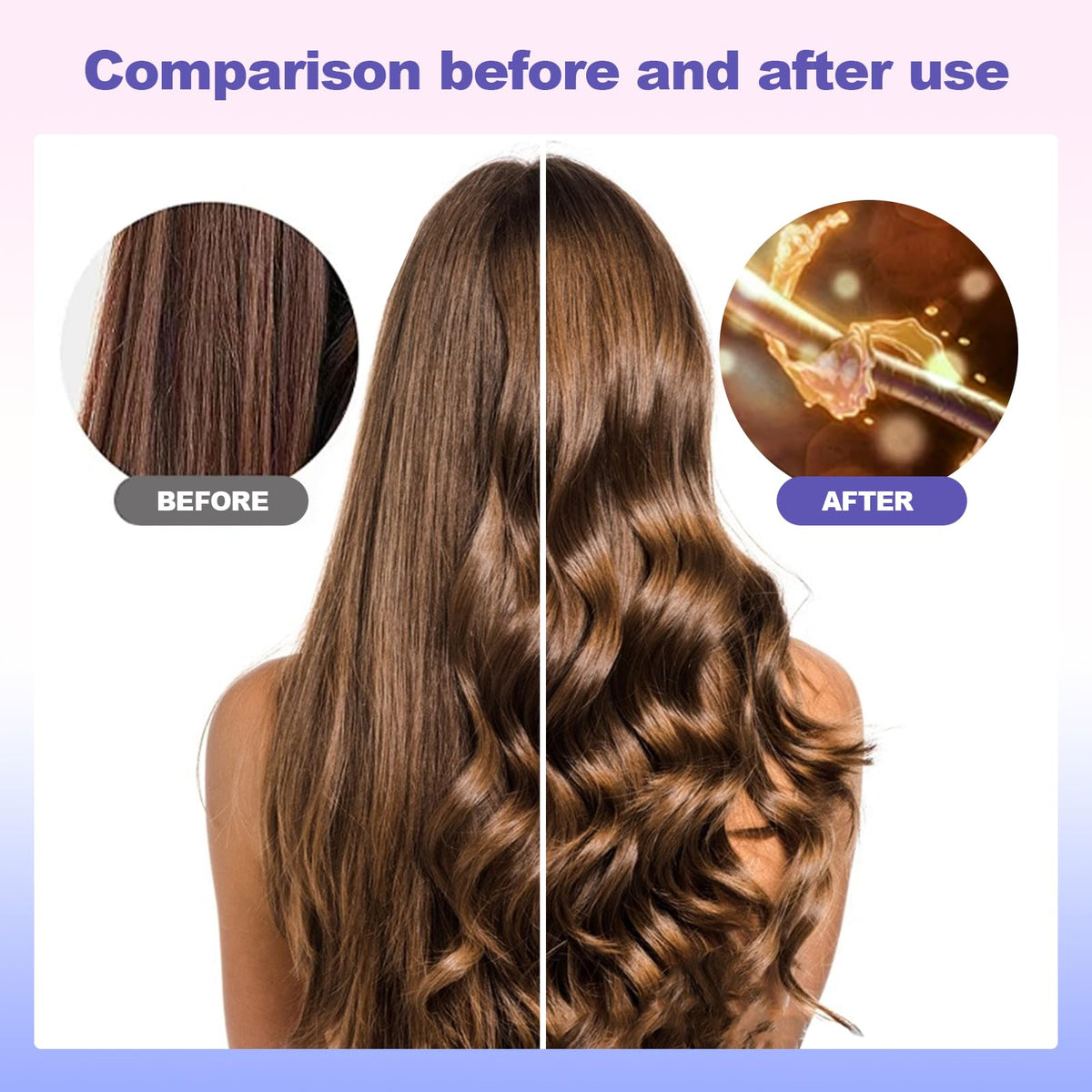 GLIGAM ceramic tourmaline surface reduces frizz and adds shine.