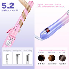GLIGAM PTC fast heating feature speeds up styling sessions.