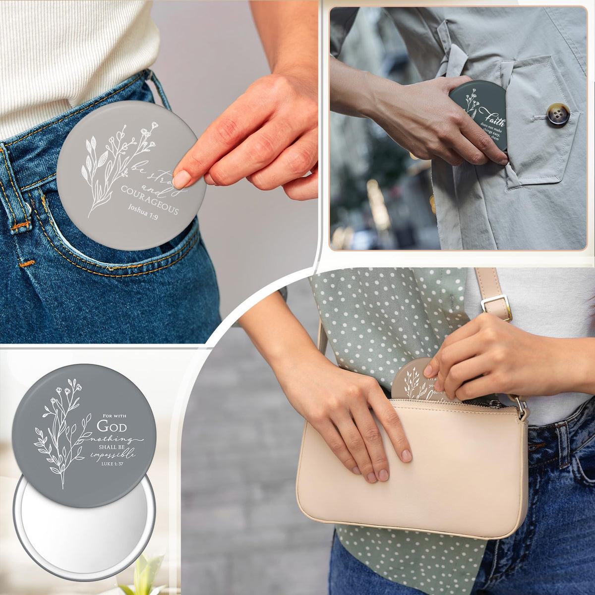 GlikCeil church event mirror set compact and convenient for group gifting