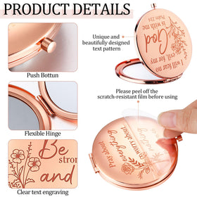 GlikCeil encouragement message mirror, a thoughtful gift for friends.