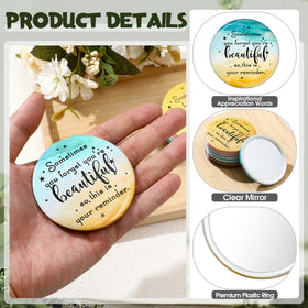 GlikCeil mini makeup mirror 2.76 inches for on-the-go touch-ups