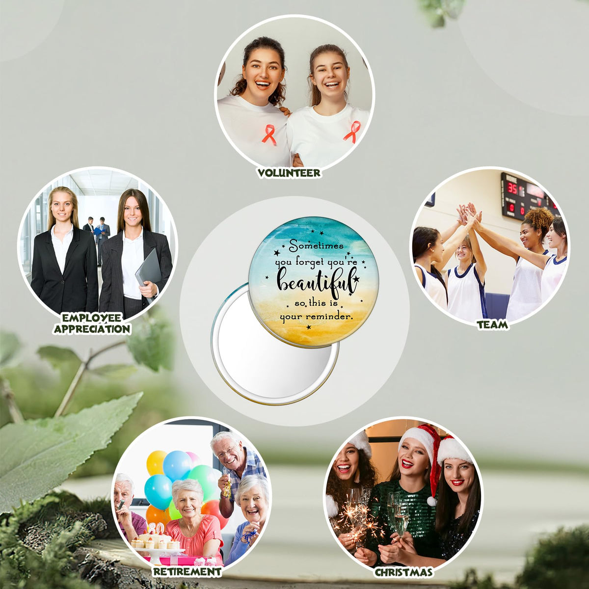 GlikCeil mirrors easy to share with friends and family as thoughtful gifts