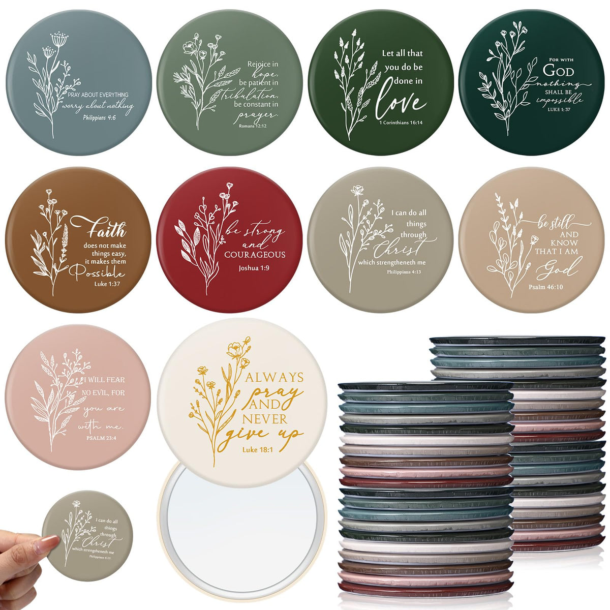 GlikCeil pocket mirror with verse back, ideal for Mother's Day gifting.
