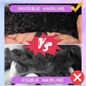 Glimeer half wig four-comb secure-fit for all-day stability