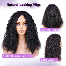 Glimeer half wig no-glue no-lace design for quick daily style