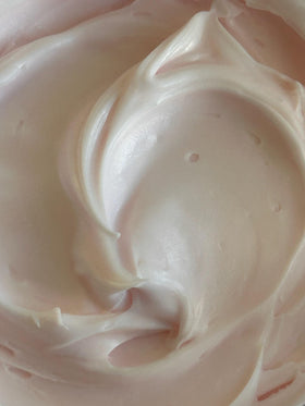 Glimmer Wish whipped texture shows fast absorption with a non-greasy finish.