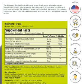 GliSODin Skin Nutrients capsules count indicates a 3-month supply.