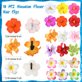 Glitinsel pink Hawaiian flower clip complements Bohemian beach outfits