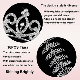 GLITJOY crown headbands shine in any scene, from parties to weddings.