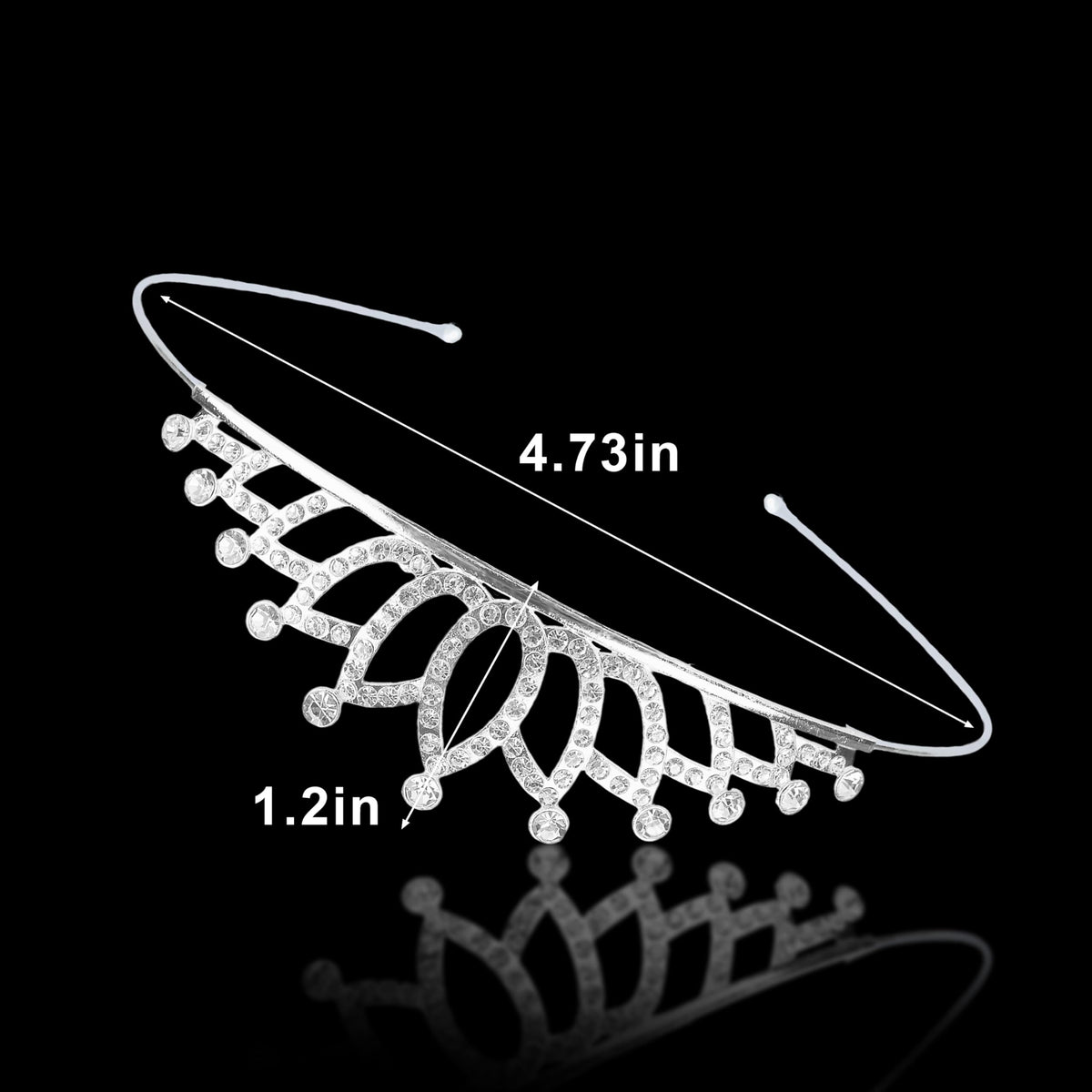 GLITJOY durable alloy tiara frame ensures lasting sparkle for daily wear.
