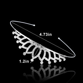 GLITJOY durable alloy tiara frame ensures lasting sparkle for daily wear.