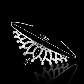 GLITZJOY princess crown headband for adults adds elegant shimmer
