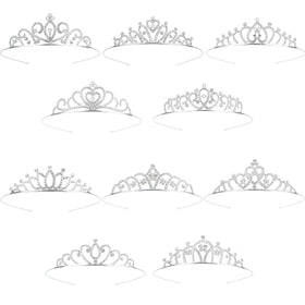 GLITJOY tiaras with ten unique styles for versatile party looks