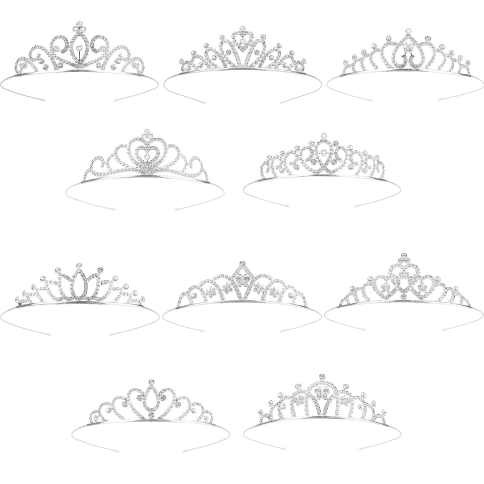 GLITJOY tiaras with ten unique styles for versatile party looks