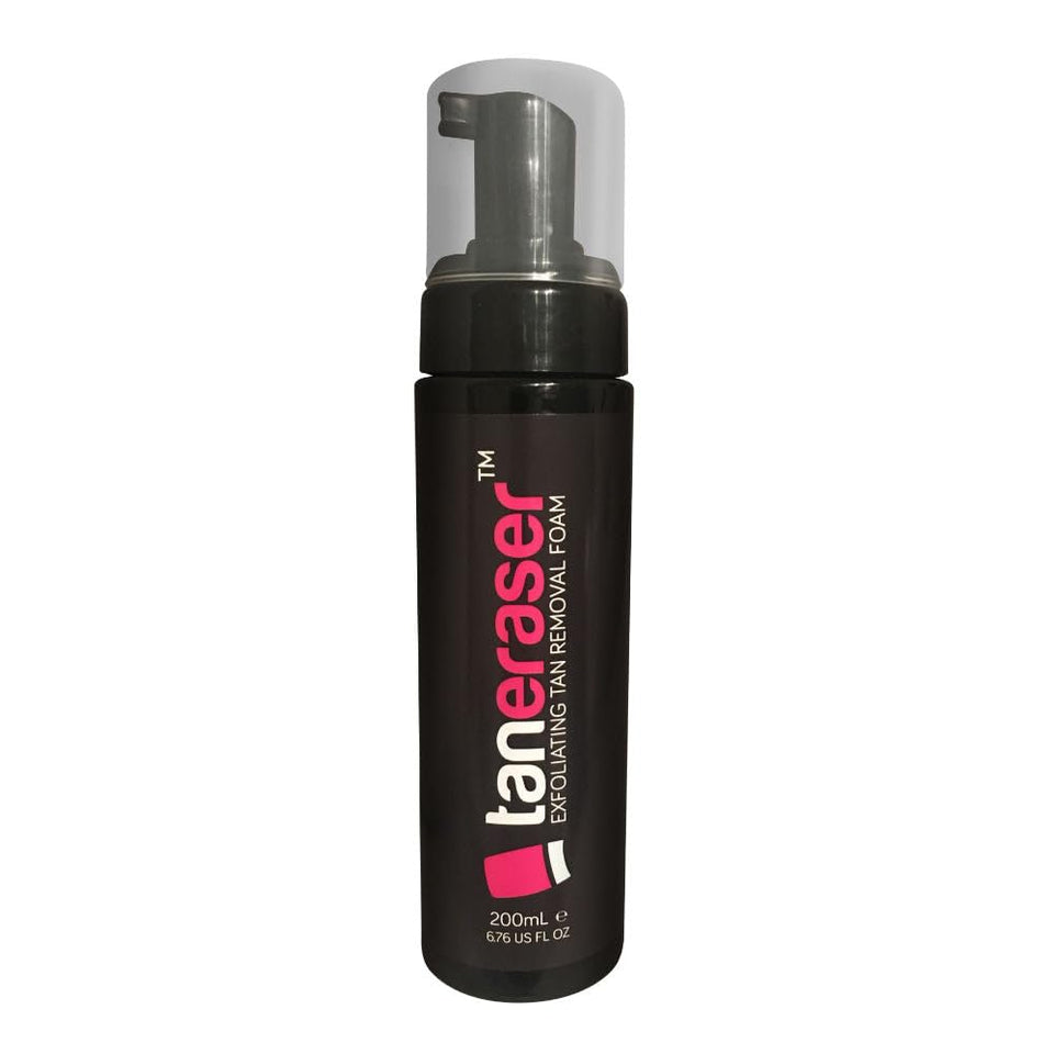 GLMR Works Tan Eraser Spray bottle and spray action for easy tan removal and pre tan prep