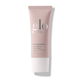 Glo Skin Beauty Blurring Primer with Ceramides jar closeup showing smooth base