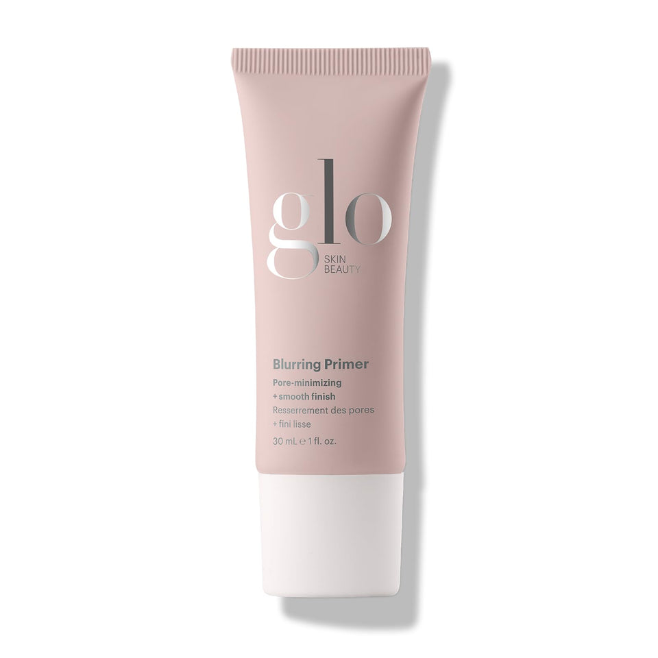 Glo Skin Beauty Blurring Primer with Ceramides jar closeup showing smooth base