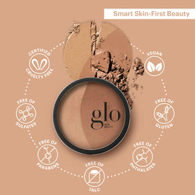 Glo Skin Beauty Bronze buildable contour swirl creates customizable depth.