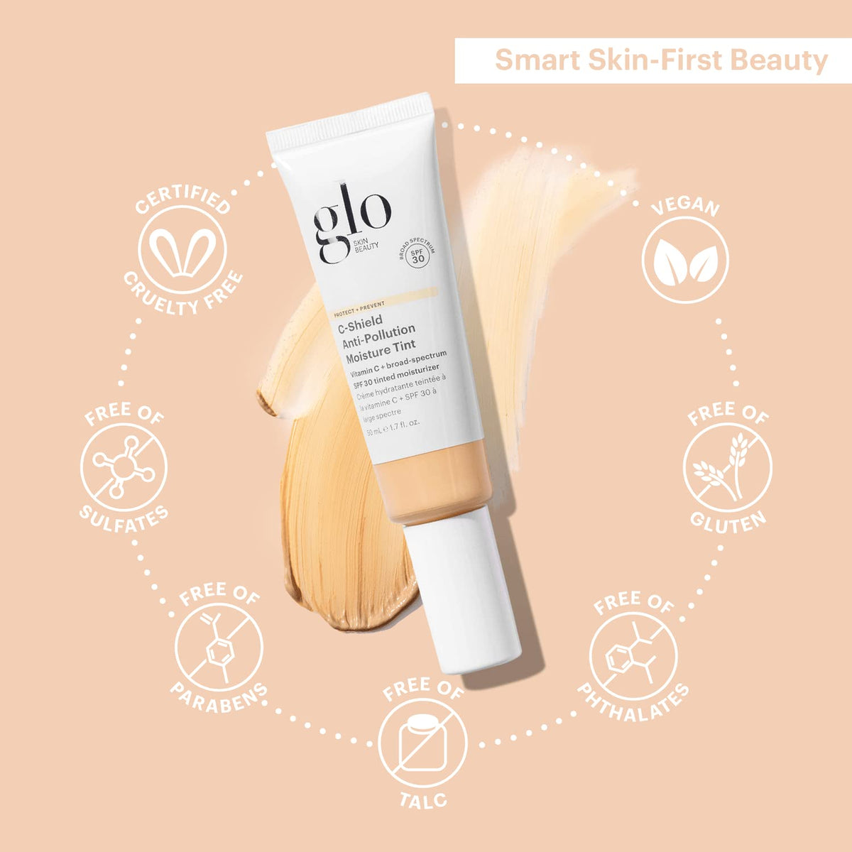 Dewy finish provides a natural glow for everyday wear.