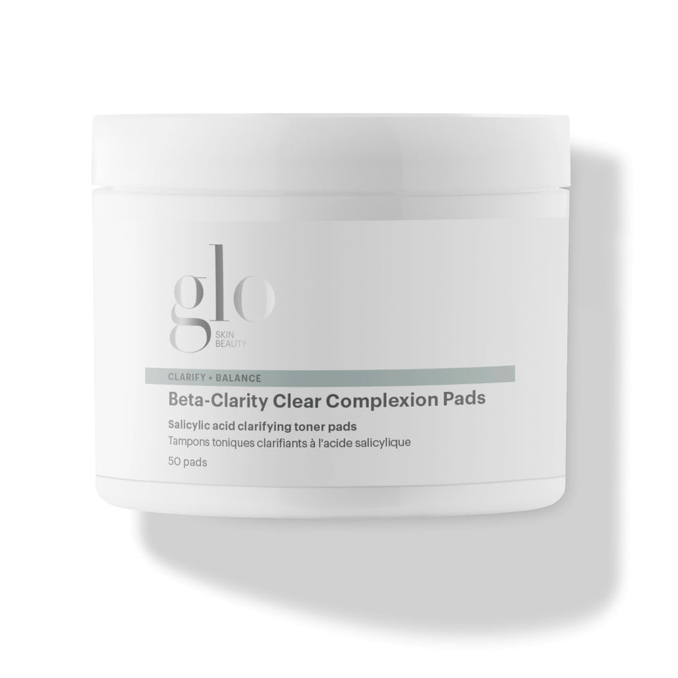 Glo Skin Beauty Clear Complexion Pads bottle for balanced, clearer-looking skin.