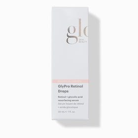 Glo Skin Beauty GlyPro Retinol Drops pores-smoothing moment on skin surface.