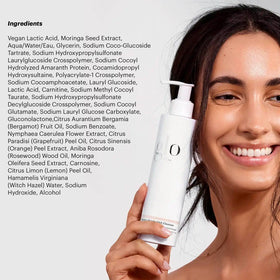 Glo Skin Beauty Hydra-Bright AHA Cleanser packaging with pump bottle supports daily skincare.