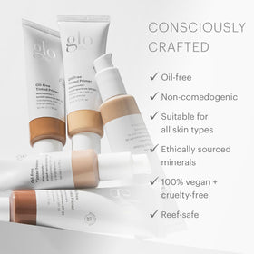 Glo Skin Beauty Niacinamide and Vitamin C ingredients shown on skin