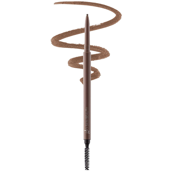 Glo Skin Beauty Precise Micro Browliner applying natural hair-like strokes for defined brows.