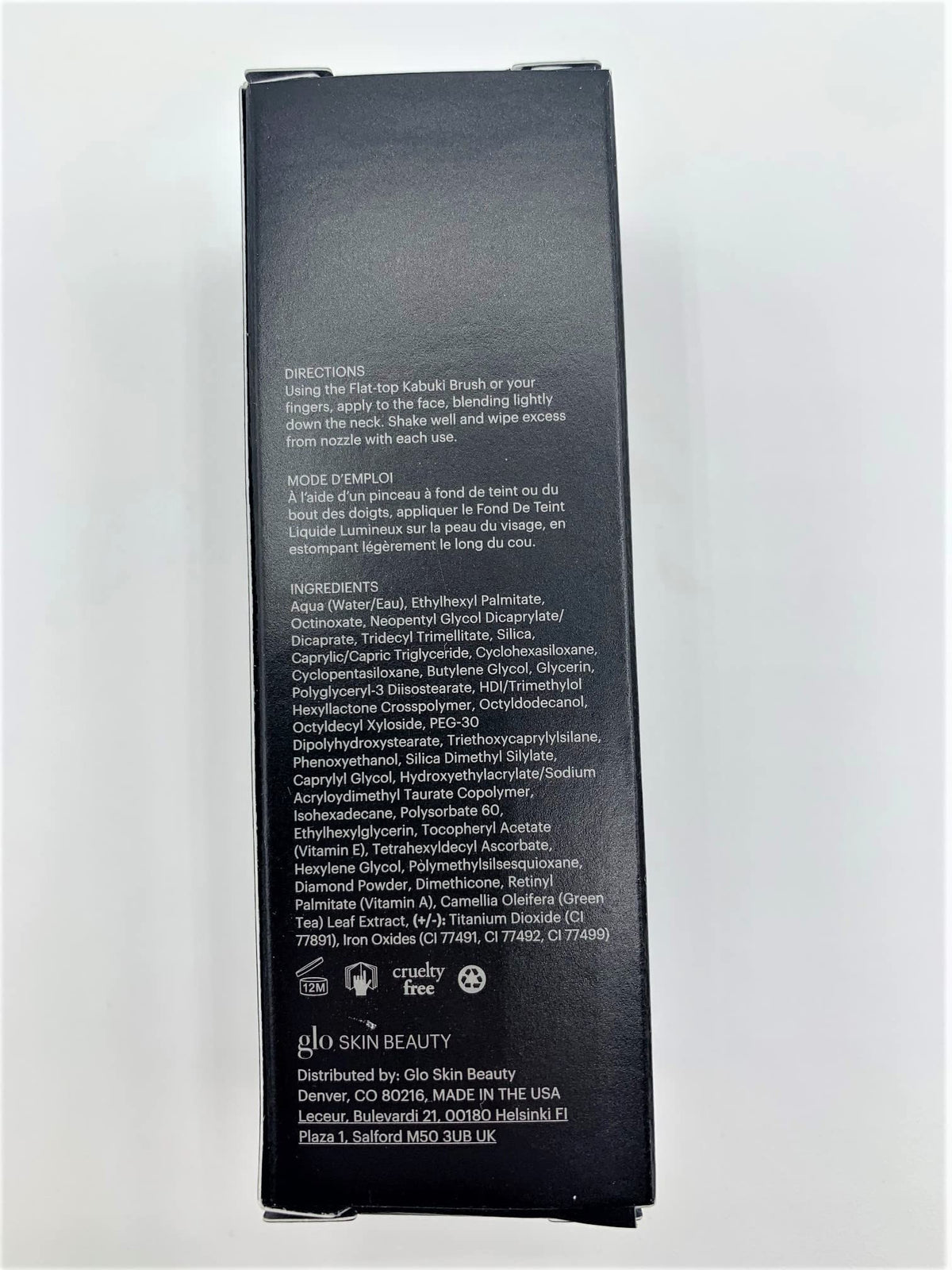 Glo Skin Beauty talc-free and paraben-free formula for comfortable wear.