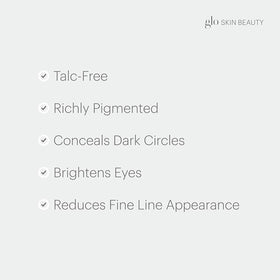 Glo Skin Beauty Under Eye Concealer Duo shade swatches illustrating color correction options