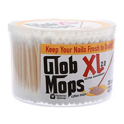 Glob Mops XL tight-wound tip close-up for precise application and minimal fibers.