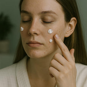 Global Beauty Care glycolic scrub visuals showing gentle exfoliation for radiant skin