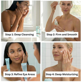 Global Beauty Care Smooth & Lift Face Cream jar delivering moisture and firmness