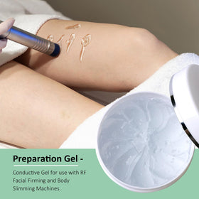 Global Care Market cooling gel applied to skin during a session.