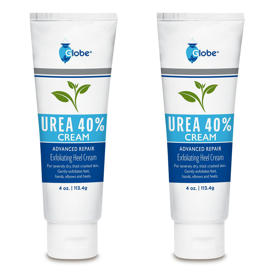 Globe Urea 40% cream two-pack front view for intensive hydration and skin repair.