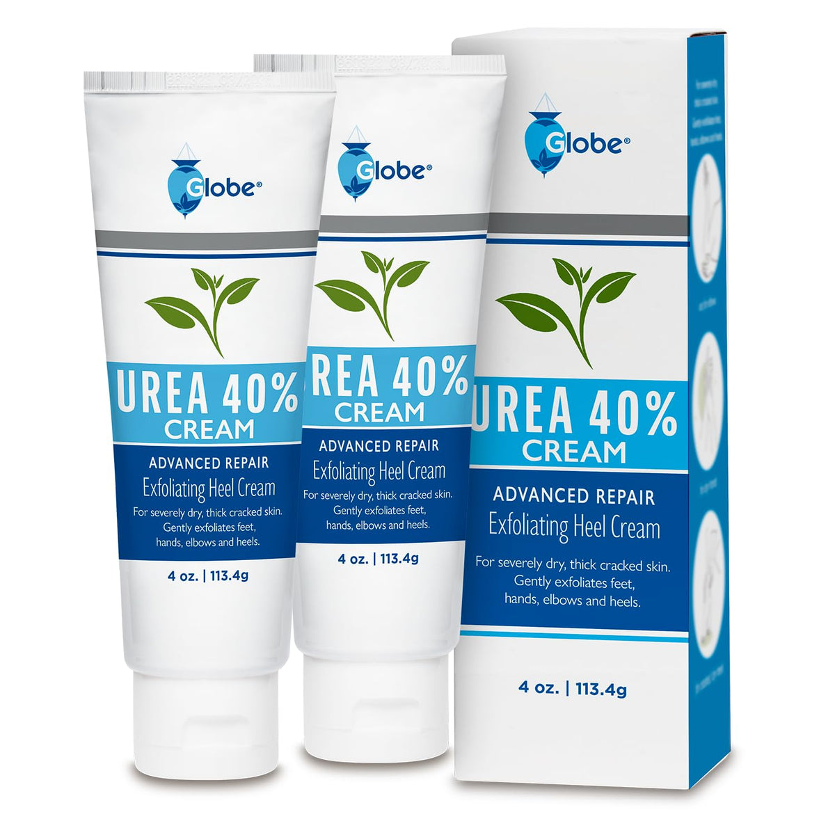 Globe Urea 40% cream morning routine with easy application.
