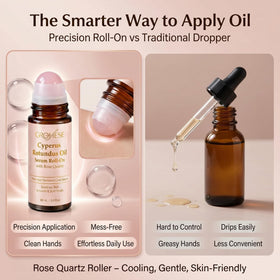 GLOE bottle with rose quartz applicator for controlled cooling touch.