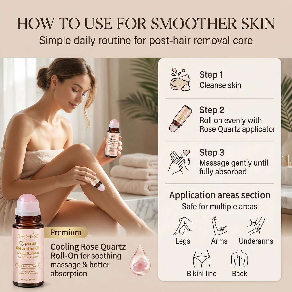 GLOE daily skincare routine compatibility after grooming.