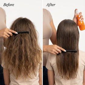 Glop and Glam Creamsicle Mist used by kids for frizz control.