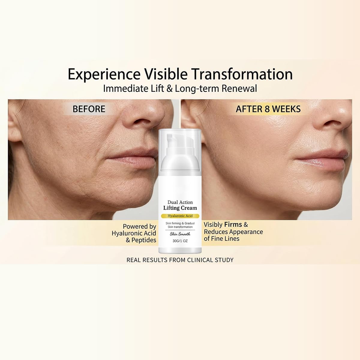 Gloramd Serum OKOA SKIN packaging display with branding and clean design