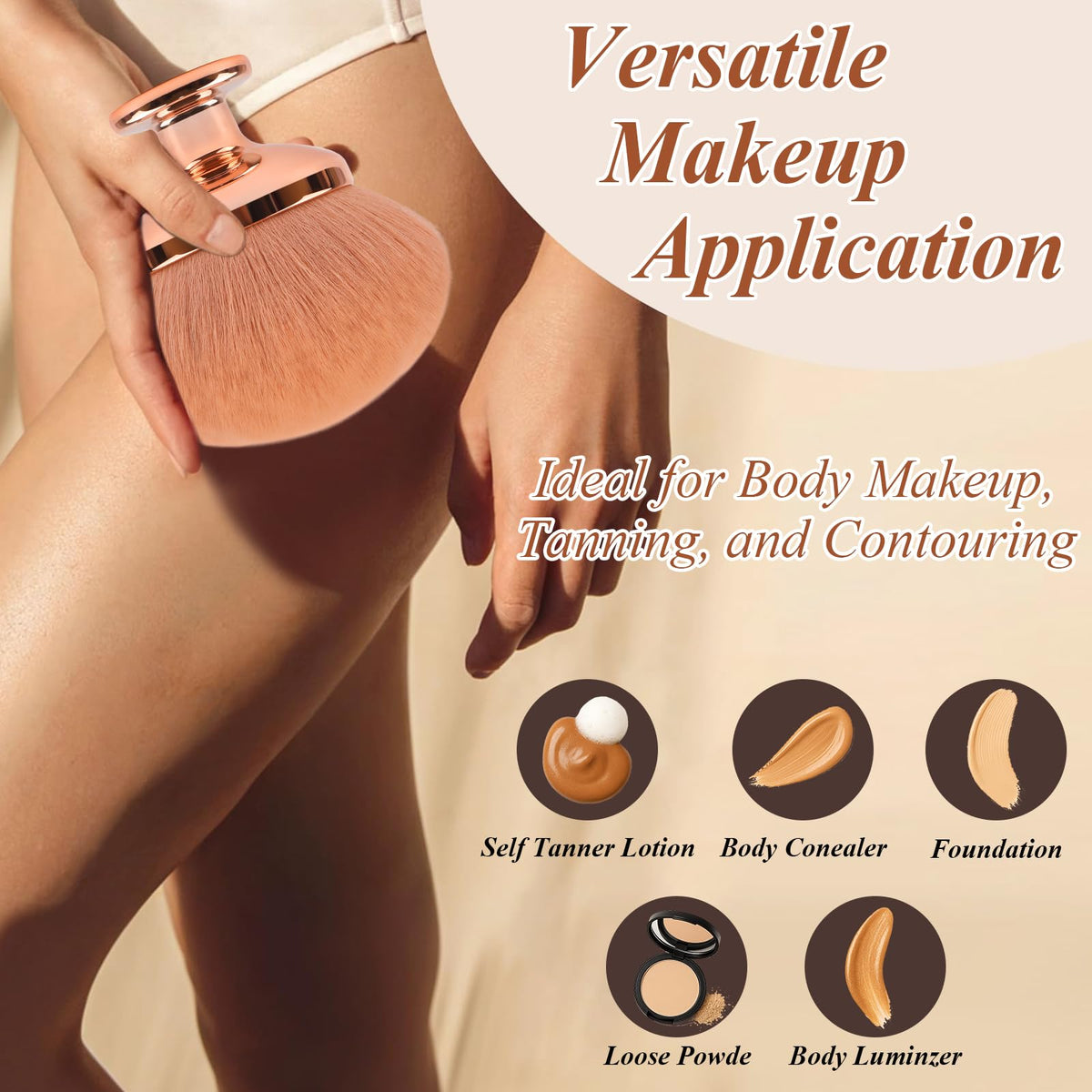 GloreBrochas daily and travel-friendly design for on-the-go self tanning.