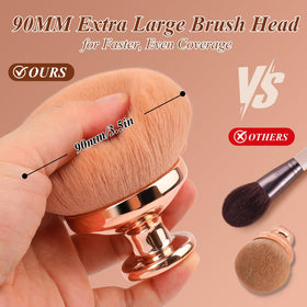 GloreBrochas ergonomic, non-slip handle provides control during wet or lotion use.