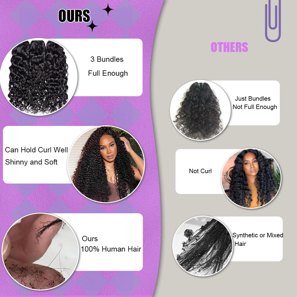 Gloseeing water wave bundles 24-inch long volume for a dramatic look