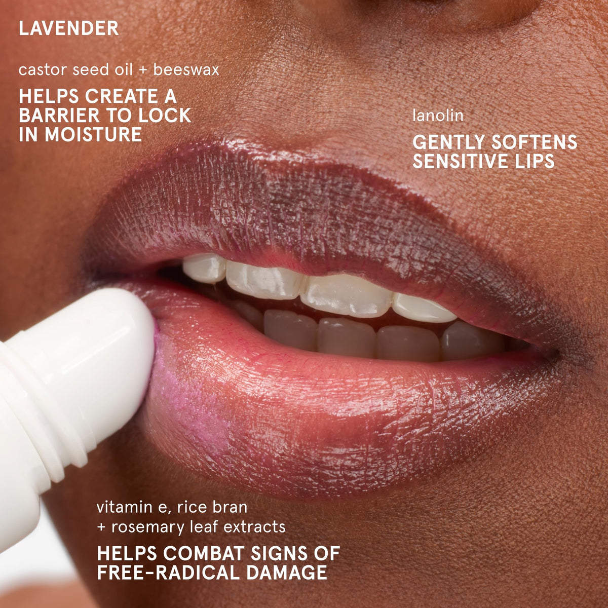Glossier Balm Dotcom cuticle hydration application close-up