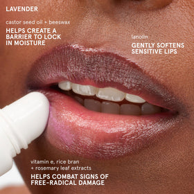 Glossier Balm Dotcom cuticle hydration application close-up