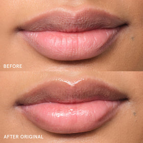 Clear formula hydration for daily use on lips and patches.