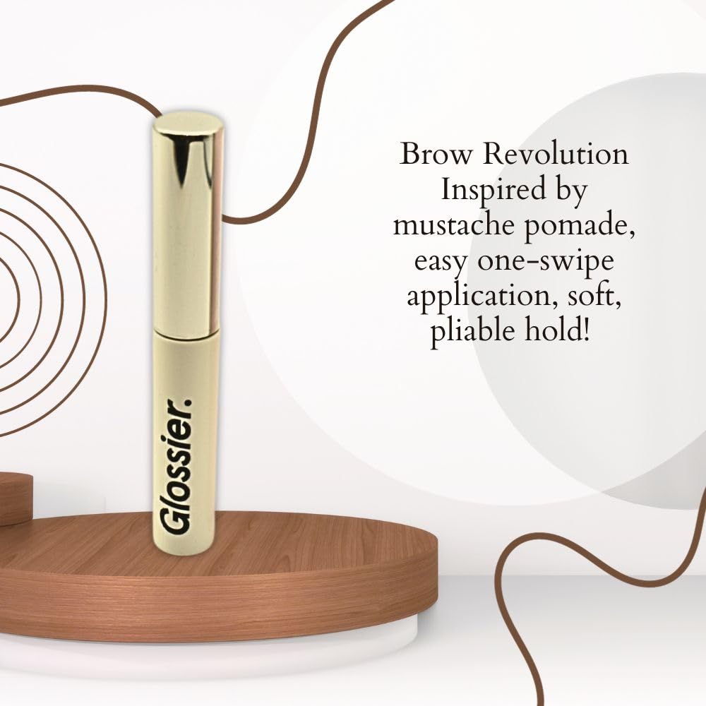 Glossier Boy Brow formula with olive oil nourishes brows and adds moisture.
