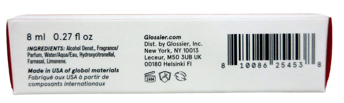 Glossier You application on skin, revealing a unique everyday fragrance.