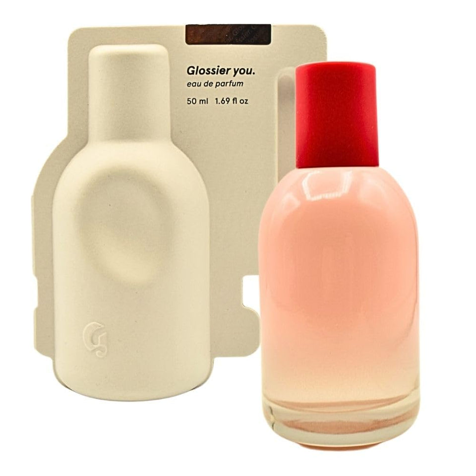 Glossier You bottle shows a sleek design ideal for daily fragrance.