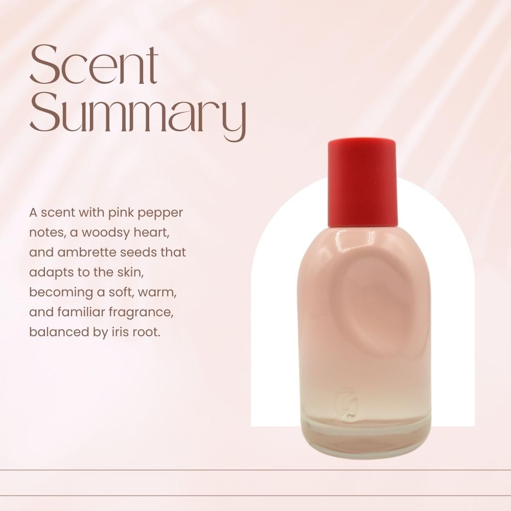 Glossier You bottle with wooden cap emphasizes premium aesthetics.